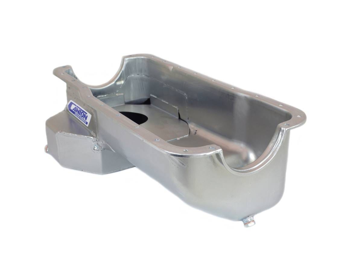 Ford Mustang Cobra 351W Canton 9 Quart Rear T Sump Oil Pan - Black