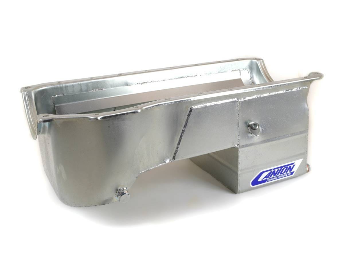 Ford Mustang Foxbody 351C Swap Canton Street Rear Sump Oil Pan - Black thumbnail 2