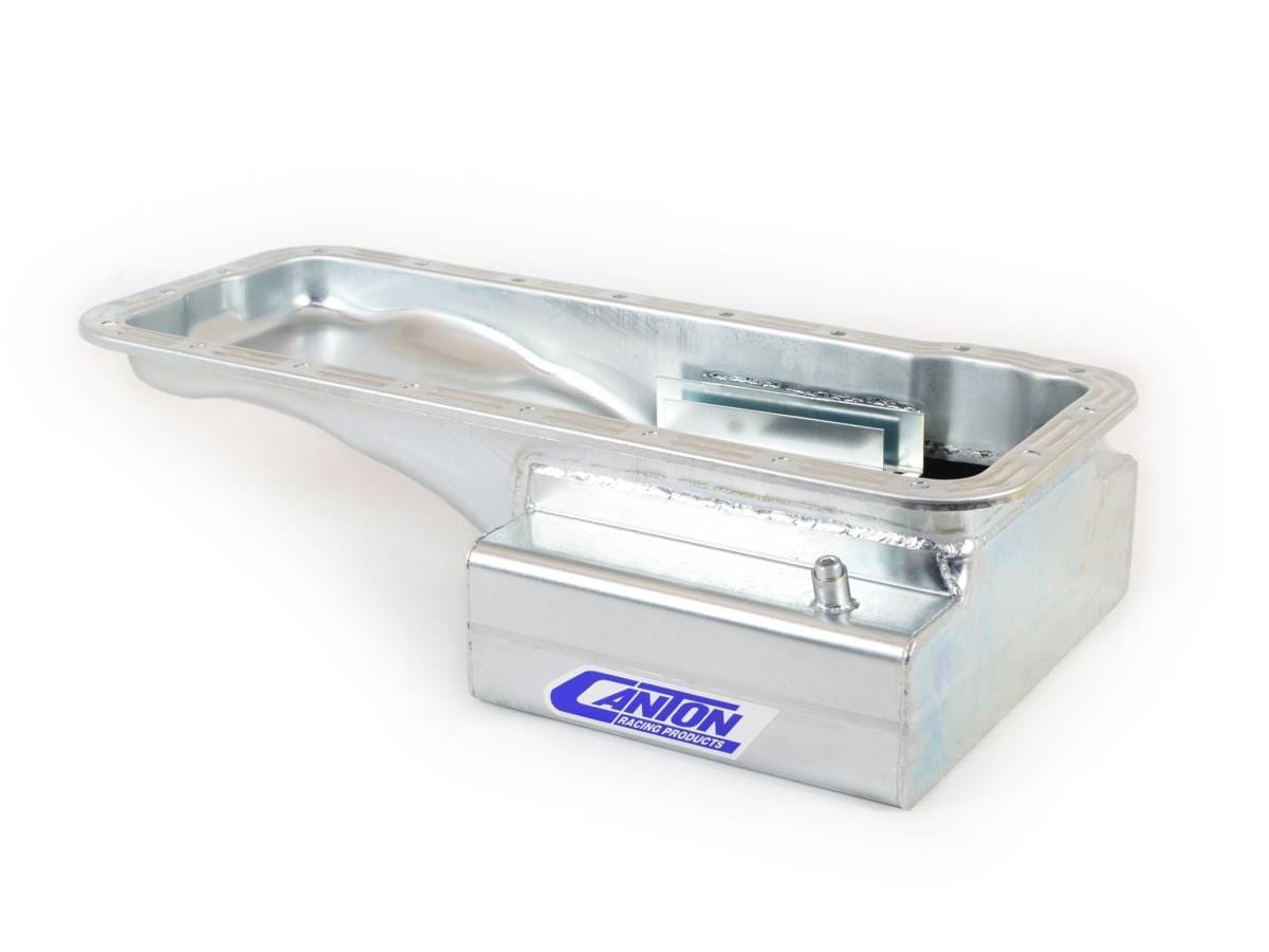 Canton Ford 332-428 FE Front T Sump Road Racing Oil Pan - Black thumbnail 2