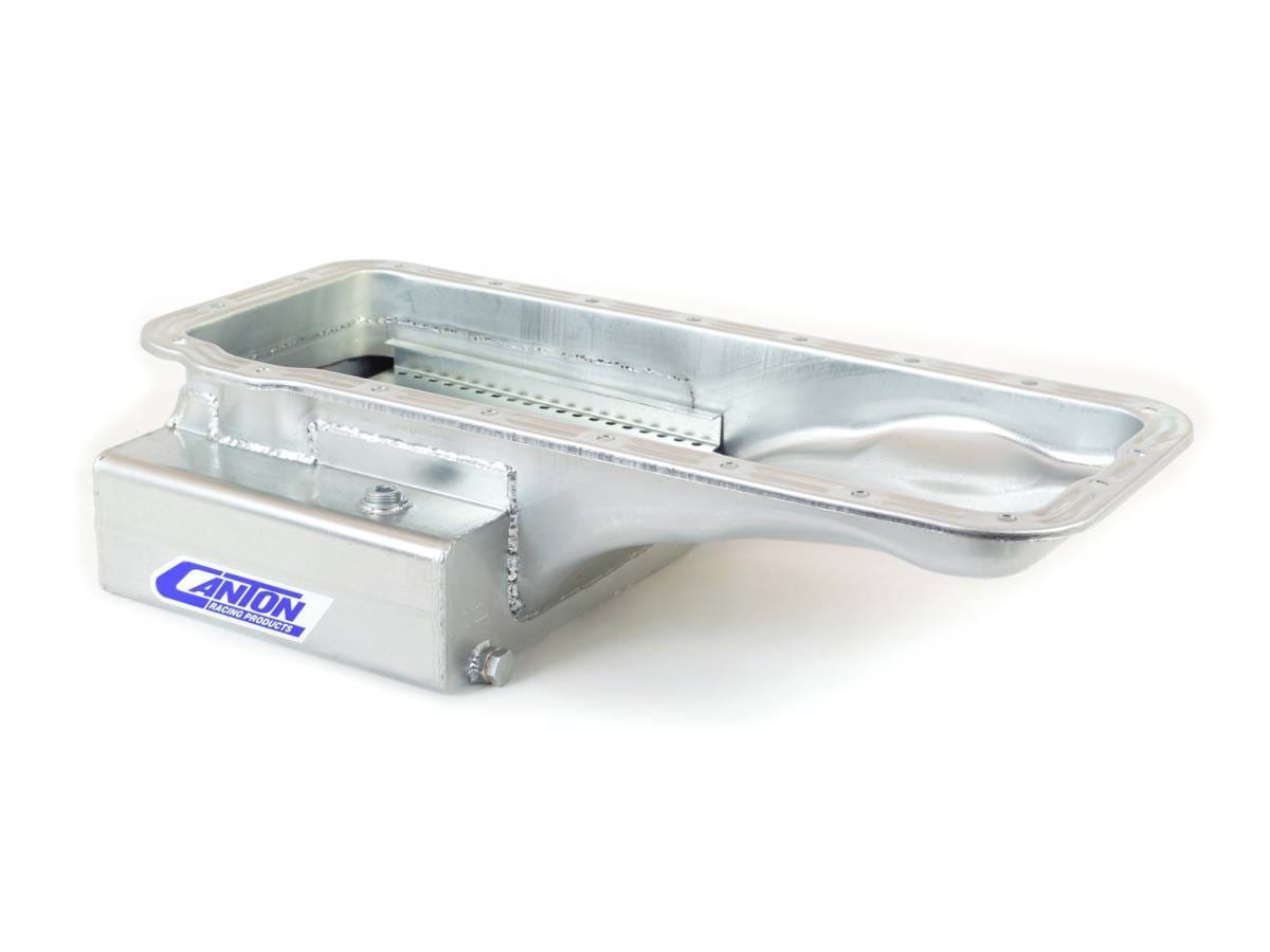 Canton Ford 332-428 FE Front T Sump Road Racing Oil Pan - Black