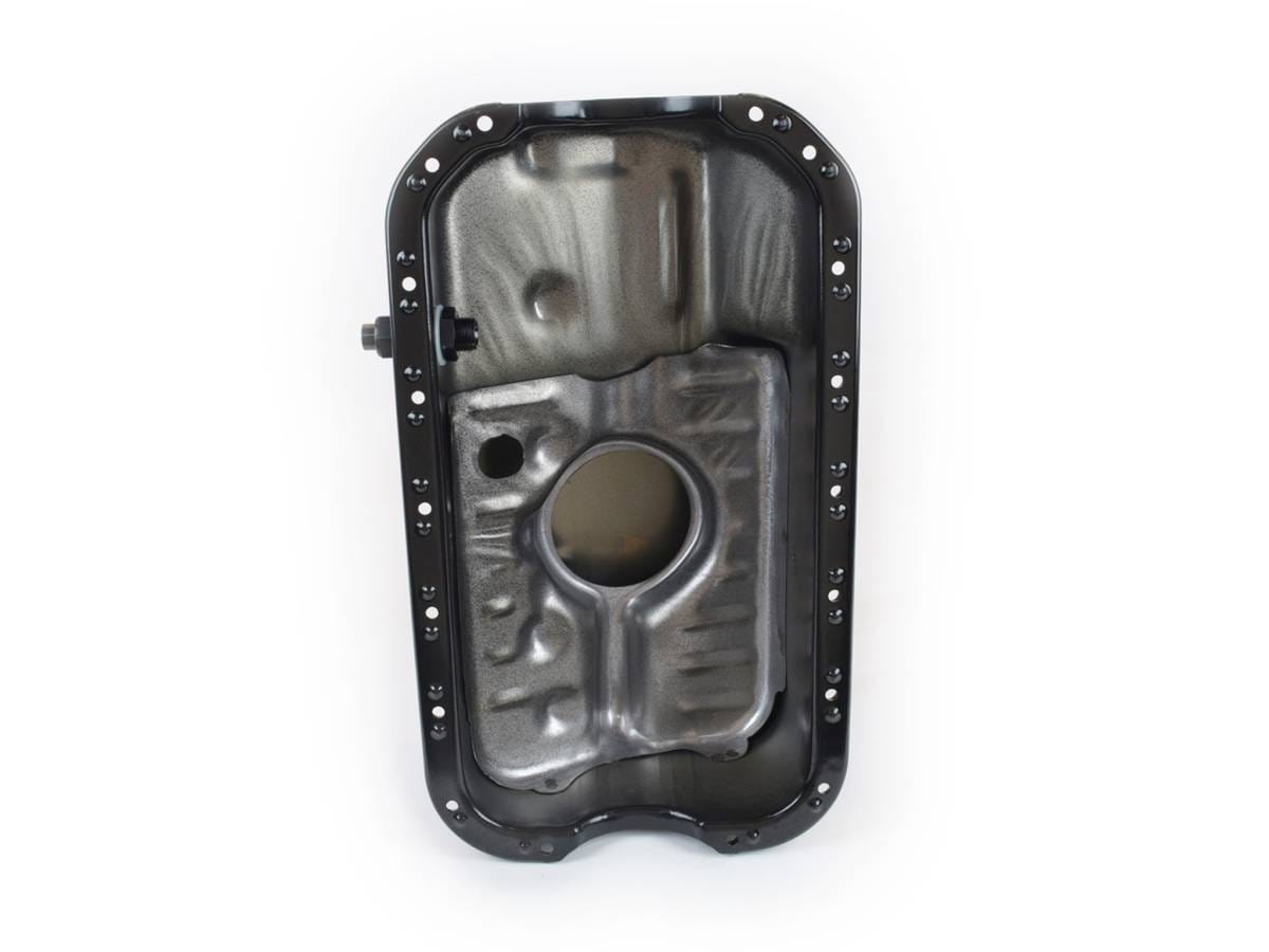 15-958 D-Series Honda Stock Appearing Oil Pan - Powdercoated Black  thumbnail 4