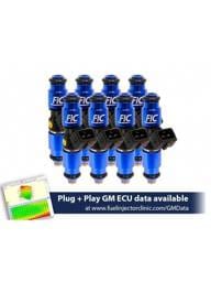 FIC 1200cc High Z Flow Matched Fuel Injectors for LS1 & LS6 Engines - Set of 8