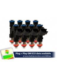 FIC 775cc High Z Flow Matched Fuel Injectors for LS2 Engines - Set of 8