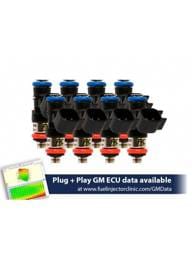 FIC 660cc High Z Flow Matched Fuel Injectors for LS3, LS7, LSA, L76, L92 & L99 Engines - Set of 8