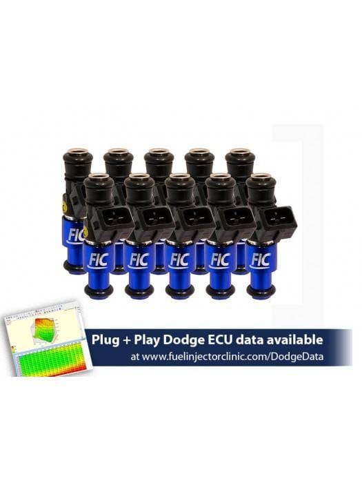 FIC 1200cc High Z Flow Matched Fuel Injectors for Dodge Viper 2008-2017 - Set of 10