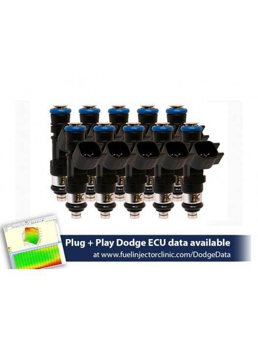 FIC 650cc High Z Flow Matched Fuel Injectors for Dodge Viper 2008-2017 - Set of 10