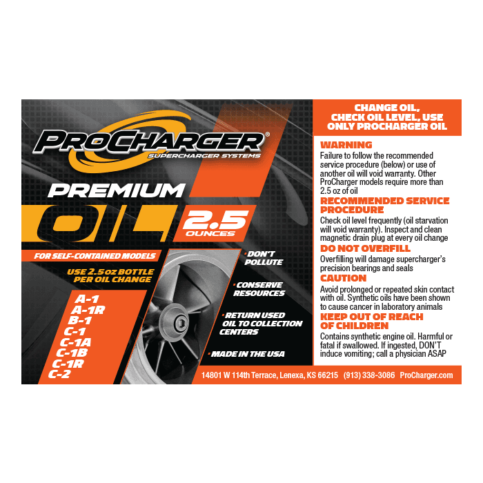 ATI ProCharger A-C Series Supercharger Oil Pack 2.5 oz. bottles, Set of 4 thumbnail 2