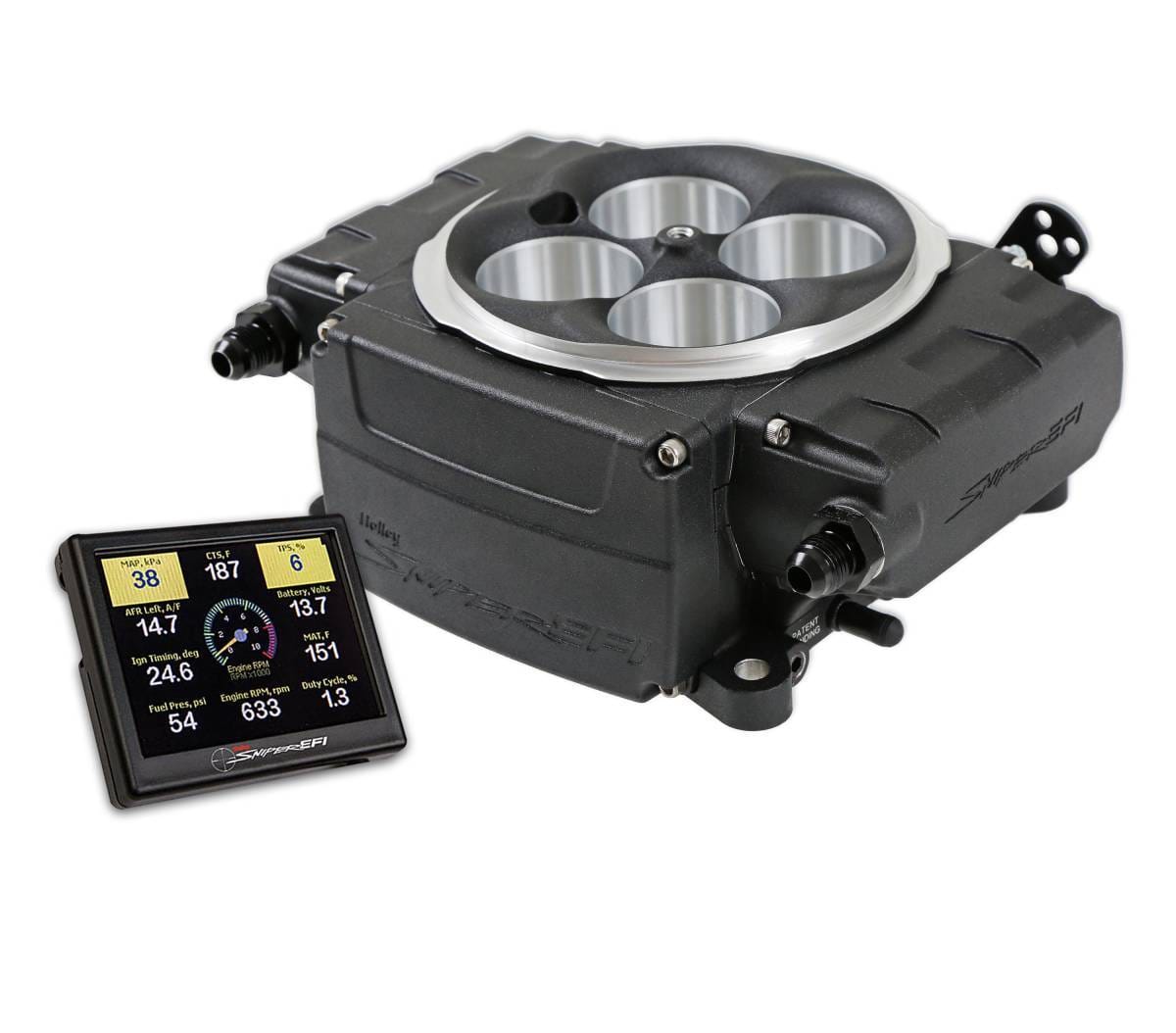Holley Sniper 2 EFI 4BBL Throttle Body Fuel Injection Kit - Black thumbnail 3