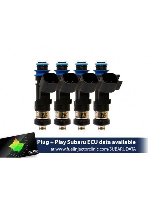 FIC 1000cc High Z Flow Matched Fuel Injectors for Subaru WRX 02-14 & STI 07+ - Set of 4
