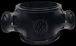 Wilson Manifolds 123MM Billet Blow Off Assembly W/ 2.5" Connectors - Anodized Black