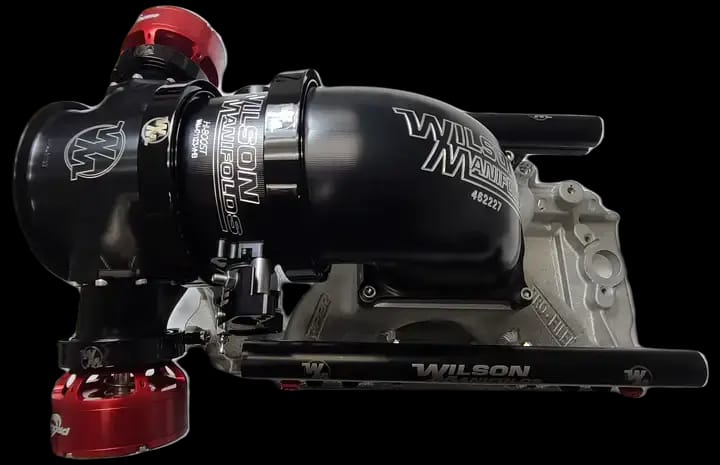 Wilson Manifolds 123MM Billet Blow Off Assembly W/ 123MM TB & 3" Connectors - Anodized Black thumbnail 5