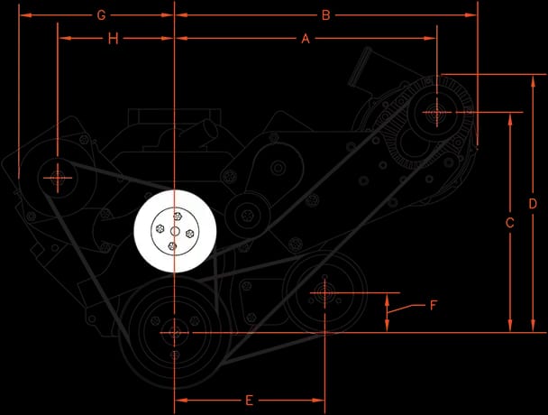 Chevy SBC & BBC Procharger Reverse Rotation Cog Race Kit with F-3R-13N for Aftermarket EFI/Carb thumbnail 5