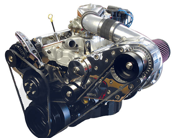 ProCharger SBC/BBC 12-Rib Supercharger Drive Kit With F-2 Headunit For EFI/Carb