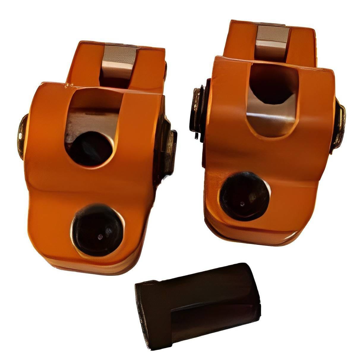 Harland Sharp SBC 7/16" Stud Mount Roller Rocker Arms, 1.5 Ratio, for SBC With Offset Intakes (0.250 Offset)