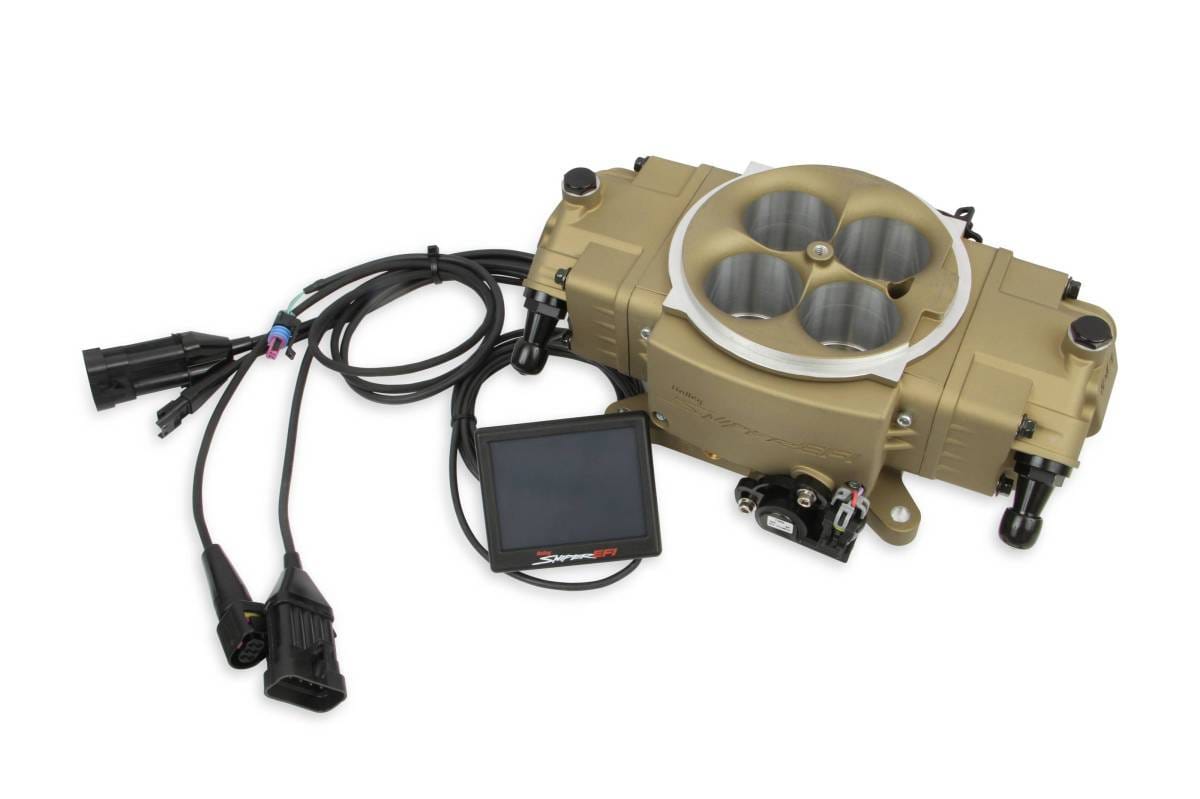 Holley Super Sniper Stealth EFI 4150 Self-Tuning Fuel Injection Master Kit 650 HP - Classic Gold thumbnail 3