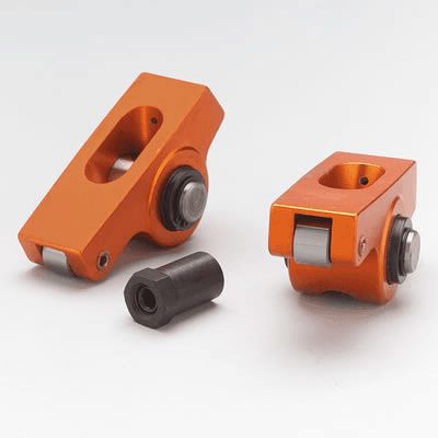 Harland Sharp SBC 3/8" Stud Mount Low Ratio Break-in Roller Rocker Arms, 1.35 Ratio, for SBC 262-400 Heads