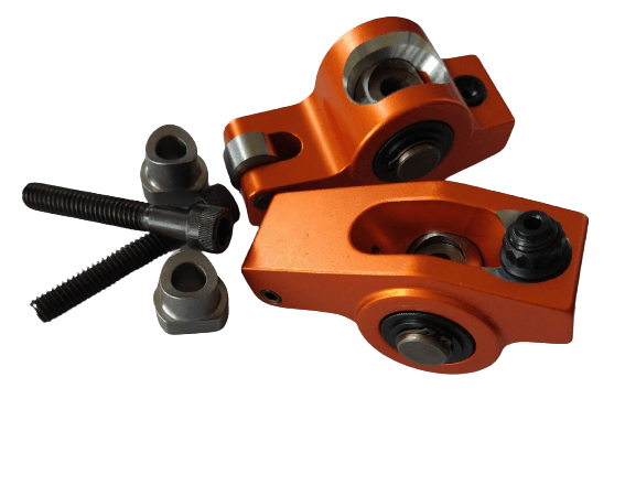 Harland Sharp Ford V6 82-08 3.8-4.2 8MM Adjustable Pedestal Mount Roller Rocker Arms, 1.73 Ratio