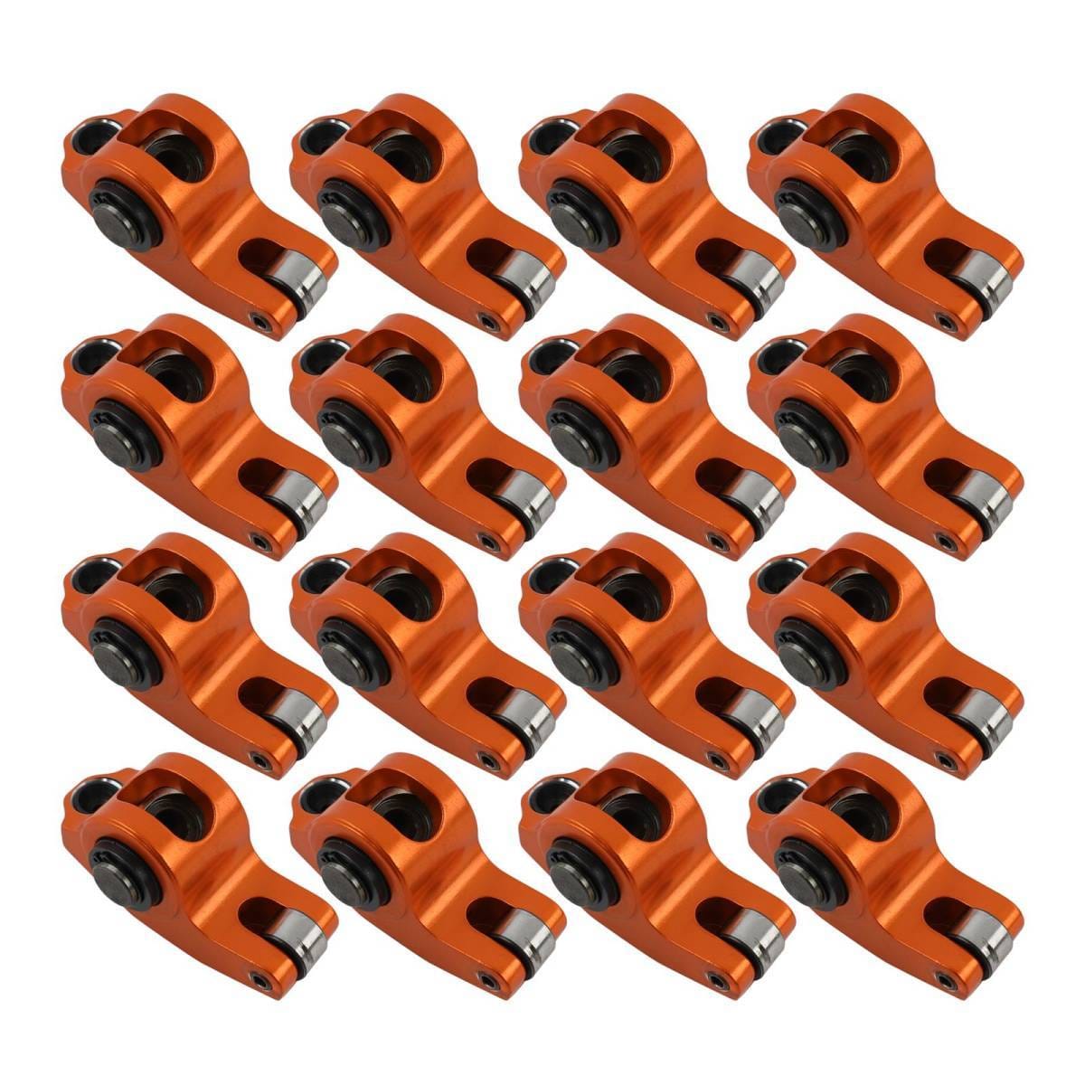 Harland Sharp LS Roller Rocker Arms, Pedestal Mount, 1.8 Ratio, Aluminum, Chevy, LS3/L92 Heads, Adjustable