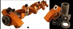 Harland Sharp Big Block Buick 13/16" Roller Rocker Arms, Shaft Mount, 1.6 Ratio, Aluminum
