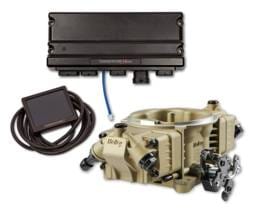 Holley Terminator X Max W/ Stealth 4150 4BBL For 4 Injectors - Gold W/ Pre-2009 GM 4L60E/4L80E Transmission Control