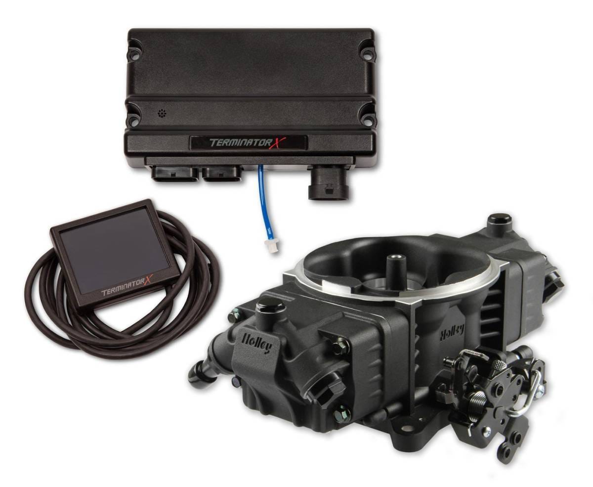 Holley Terminator X W/ Stealth 4150 4BBL For 4 Injectors - Black
