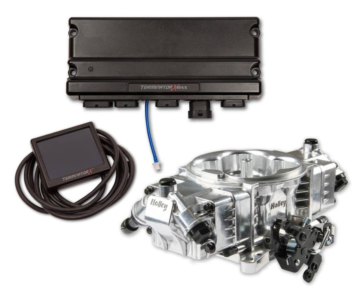 Holley Terminator X W/ Stealth 4150 4BBL For 4 Injectors - Shiny, GM LS 24X Crank W/ GM 4L60 and 4L80 Trans Control