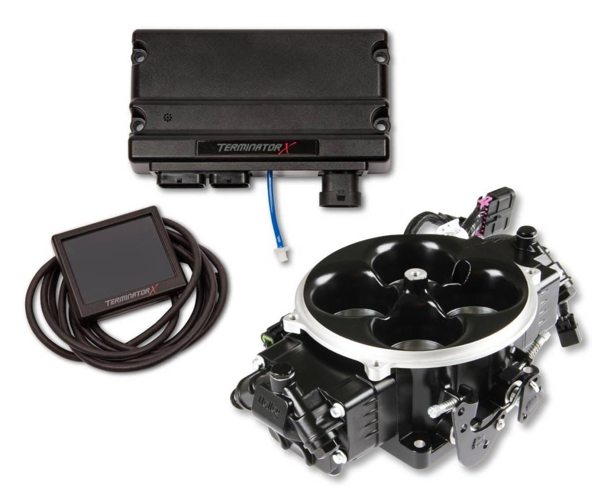 Holley Terminator X W/ Stealth 4500 4BBL For 8 Injectors - Black