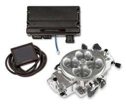 Holley Terminator X W/ Stealth 4500 4BBL For 8 Injectors - Shiny