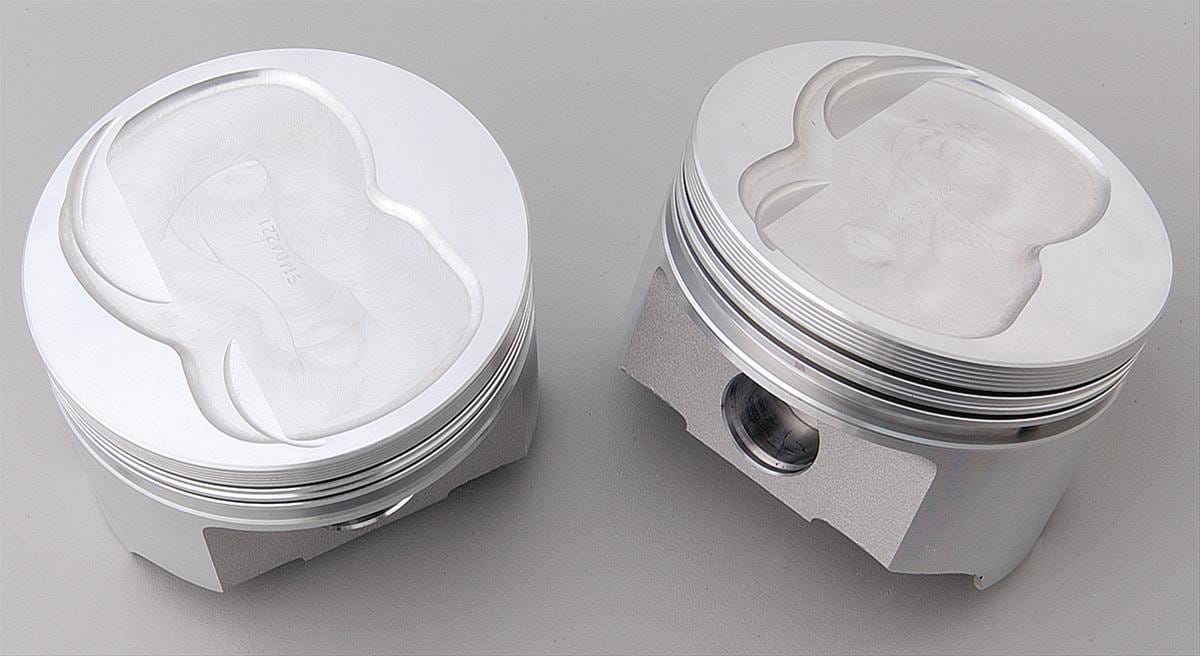 Trickflow Forged Dish Pistons For Ford 302/351 W/ Twisted Wedge SBF 514 Heads 4.030" Bore - Set of 8 (No Valve Reliefs)