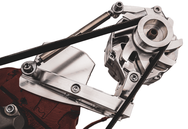 CVF Chevy Small Block Serpentine Conversion System with Alternator Only Bracket (6 Rib) - Polished thumbnail 4