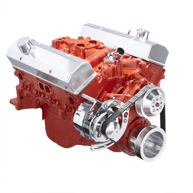 CVF Chevy Small Block Serpentine Conversion System with Alternator Only Bracket, For Long Water Pump - Polished thumbnail 3