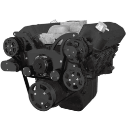 CVF Chevy Big Block Serpentine System with AC, Power Steering & Alternator with Electric Water Pump (All Inclusive) - Black