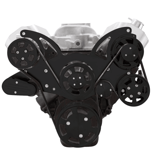 CVF Chevy Big Block Serpentine System with AC, Power Steering & Alternator (All Inclusive) - Black thumbnail 2