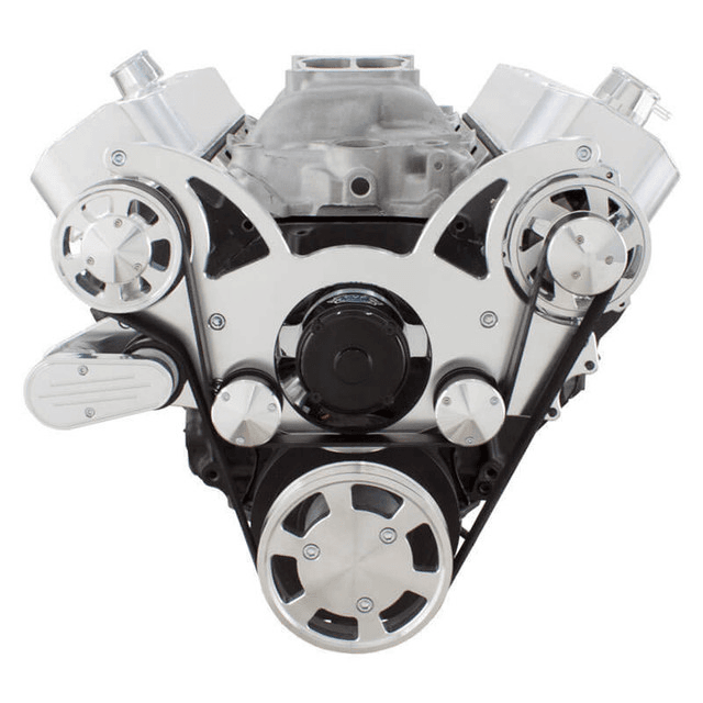 CVF Chevy Big Block Serpentine System Alternator Only with Electric Water Pump (All Inclusive) - Polished thumbnail 2