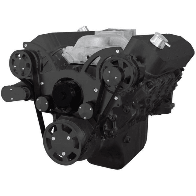 CVF Chevy Big Block Serpentine System Alternator Only with Electric Water Pump (All Inclusive) - Black