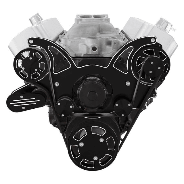 CVF Chevy Big Block Serpentine System Alternator Only with Electric Water Pump (All Inclusive) - Black Diamond thumbnail 2