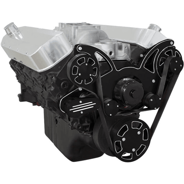 CVF Chevy Big Block Serpentine System Alternator Only with Electric Water Pump (All Inclusive) - Black Diamond thumbnail 3