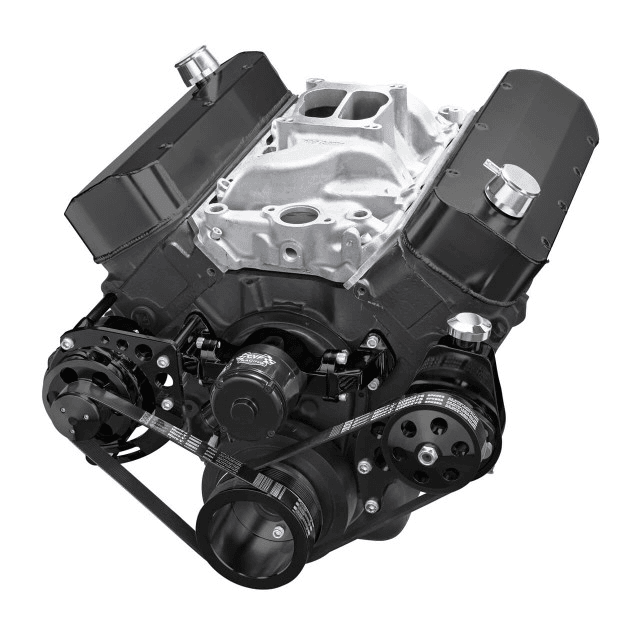 CVF Chevy Big Block Serpentine Serpentine Conversion Kit with Power Steering, Electric Water Pump - Black