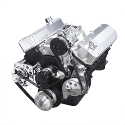 CVF Chevy Big Block Serpentine Serpentine Conversion Kit with AC, Alternator & Power Steering Brackets, For Electric Water Pump - Polished