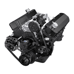 CVF Chevy Big Block Serpentine Serpentine Conversion Kit with AC, Alternator & Power Steering Brackets, For Electric Water Pump - Black