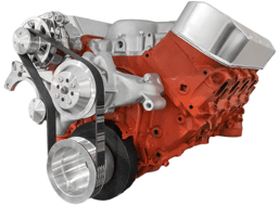 CVF Chevy Big Block Serpentine Serpentine Conversion Kit with Mid-Mount Alternator Only, Long Water Pump - Polished