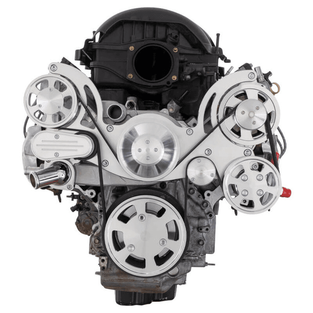 CVF Chevy LT1 Gen V Serpentine System with Power Steering & Alternator - Polished (All Inclusive) thumbnail 2