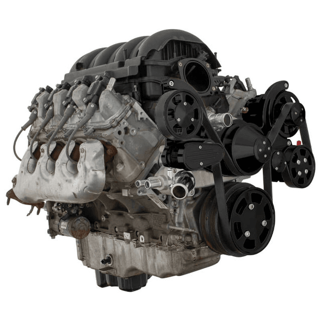 CVF Chevy LT1 Gen V Serpentine System with Power Steering & Alternator - Black (All Inclusive) thumbnail 3