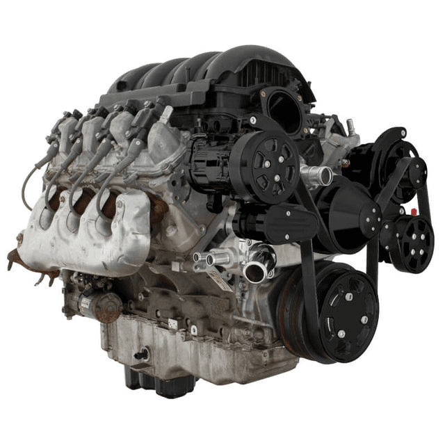 CVF Chevy LT1 Gen V Serpentine System with AC, Power Steering & Alternator - Black (All Inclusive) thumbnail 3