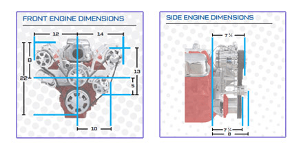 CVF Chevy LS High-Mount Serpentine System with AC & Alternator - Black Diamond (All Inclusive) thumbnail 4
