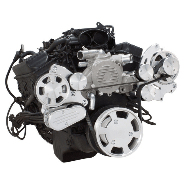 CVF Chevy LT1 Gen II Serpentine System with Alternator Only - Polished (All Inclusive) thumbnail 3