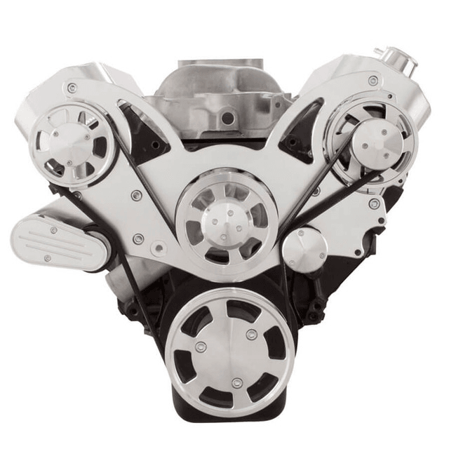 CVF Chevy BBC Gen VI Serpentine System with Alternator Only - Polished (All Inclusive) thumbnail 2