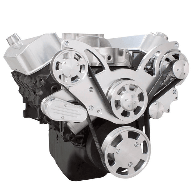 CVF Chevy BBC Gen VI Serpentine System with Alternator Only - Polished (All Inclusive) thumbnail 3