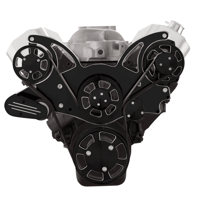 CVF Chevy BBC Gen VI Serpentine System with Alternator Only - Black Diamond (All Inclusive) thumbnail 2