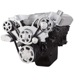 CVF Chevy BBC Gen VI Serpentine System with AC & Alternator - Polished (All Inclusive)